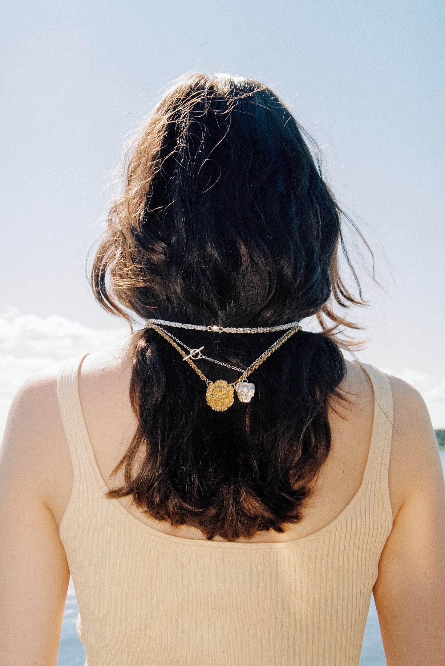 s.p.q.r. no. 10, the leō necklace with t-bar